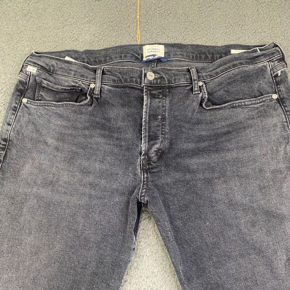 Citizens of Humanity Emerson Mid Rise Relaxed In Black Wash Sz 33 - Picture 2 of 14